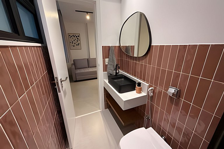 Apartamento NOVO a menos de 100 metros da praia!