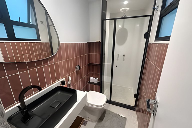 Apartamento NOVO a menos de 100 metros da praia!