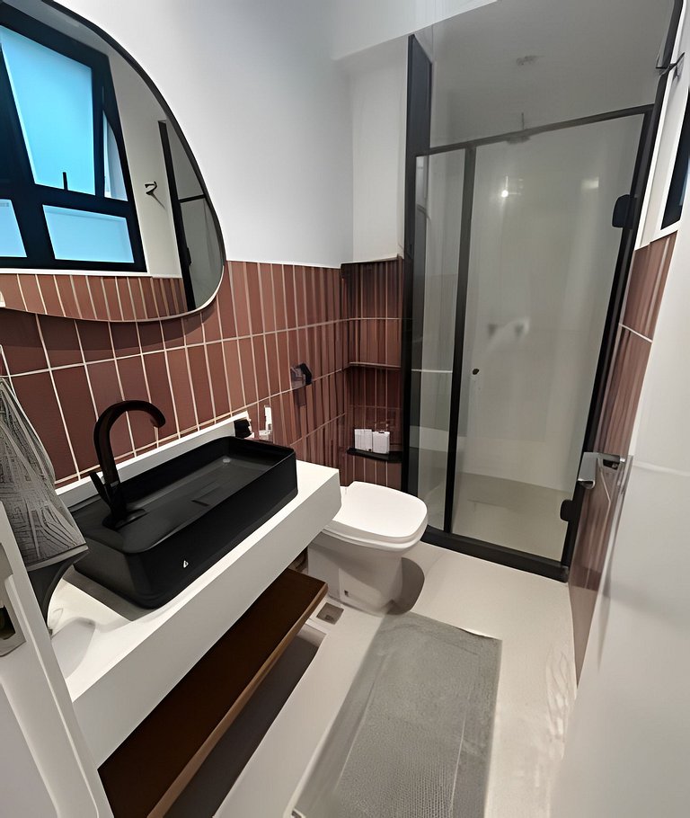 Apartamento NOVO a menos de 100 metros da praia!