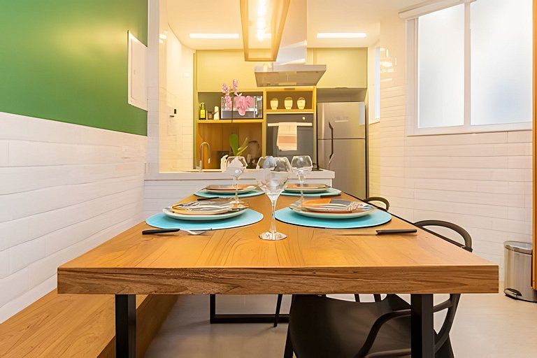 NOVO! Apartamento dois quartos, na quadra da praia