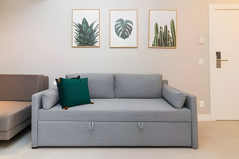 NOVO! Apartamento dois quartos, na quadra da praia