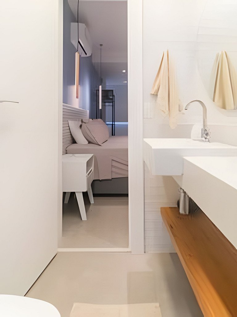 NOVO! Apartamento dois quartos, na quadra da praia