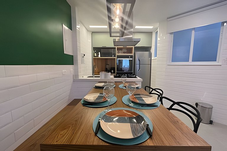 NOVO! Apartamento dois quartos, na quadra da praia