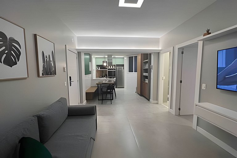 NOVO! Apartamento dois quartos, na quadra da praia