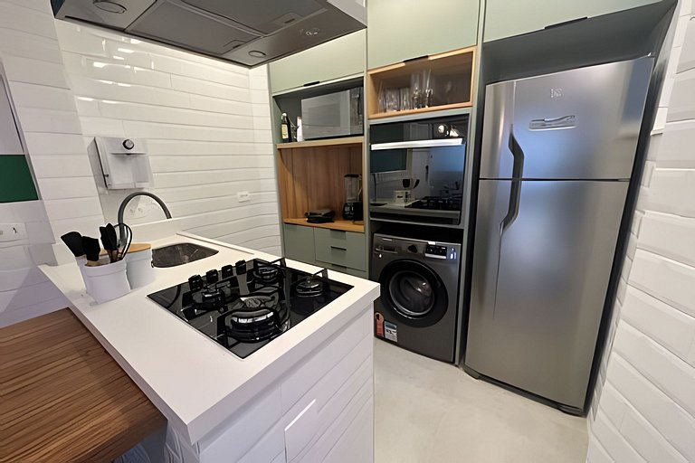 NOVO! Apartamento dois quartos, na quadra da praia