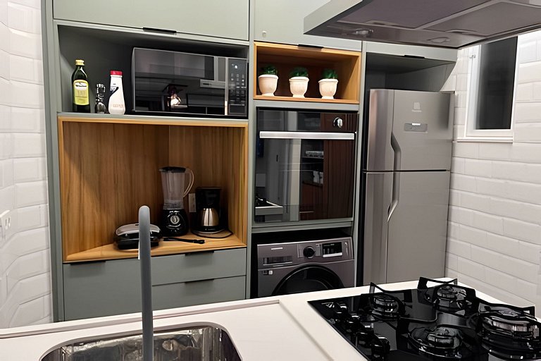 NOVO! Apartamento dois quartos, na quadra da praia
