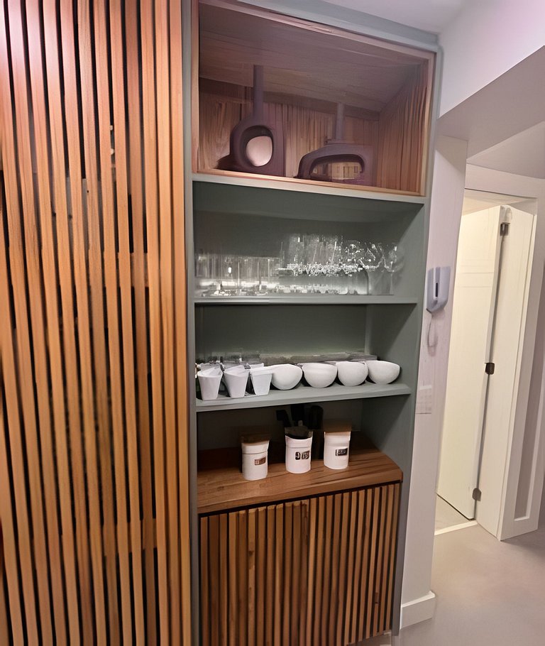 NOVO! Apartamento dois quartos, na quadra da praia