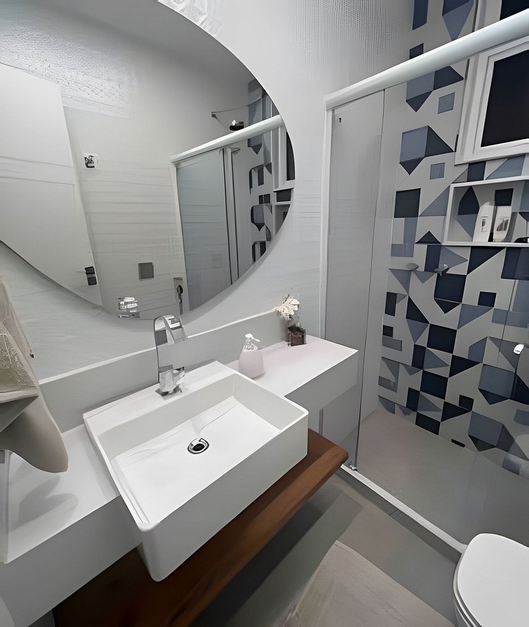 NOVO! Apartamento dois quartos, na quadra da praia