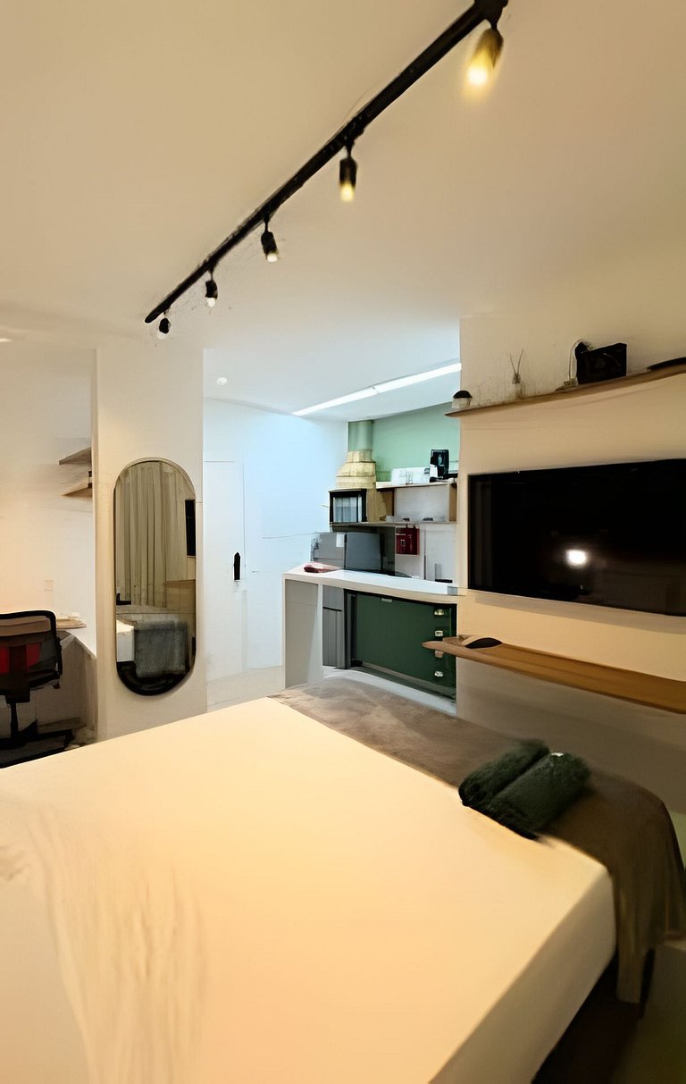 Apartamento novo a 150 metros da praia Copacabana